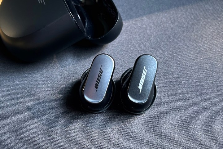 Bose QuietComfort Ultra Earbuds and Bose QuietComfort Earbuds II.