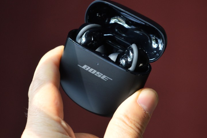 Bose QuietComfort Ultra Earbuds in charging case.