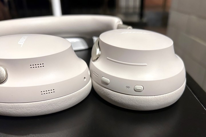 Bose QuietComfort Ultra headphones in white.