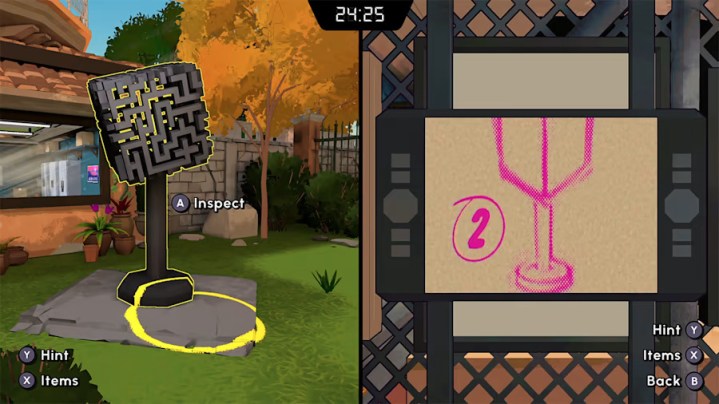 A player solves a puzzle in Escape Academy.