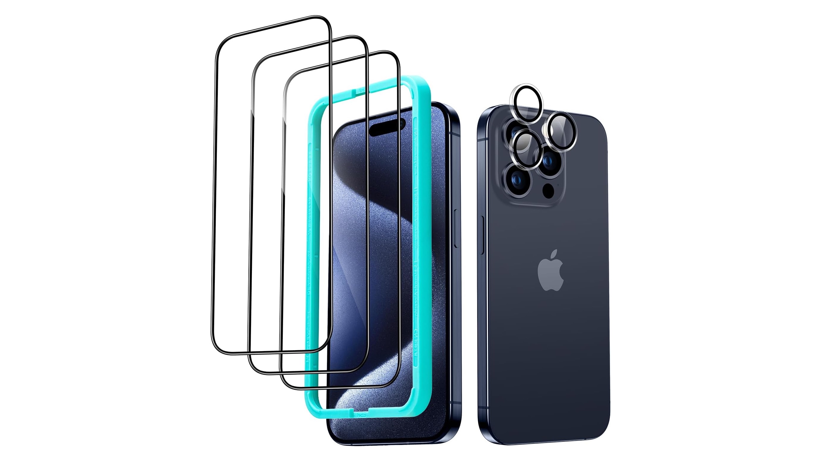 JETech [3 in 1] Case for iPhone 13 Pro Max with Screen Protector/Lens  Protector