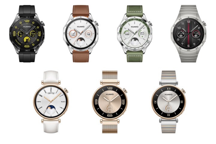 The Huawei Watch GT 4 range.