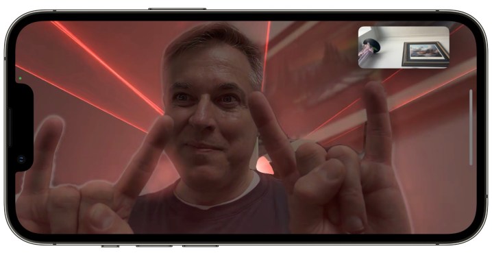 iOS 17 FaceTime Gesture Laser burst.