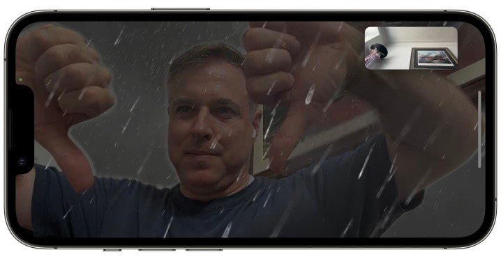 iOS 17 FaceTime Gesture Rain.