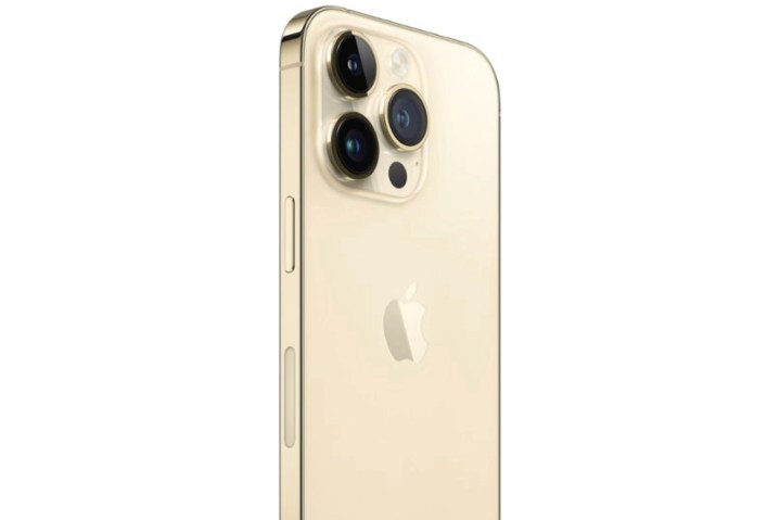 The gold iPhone 14 Pro.