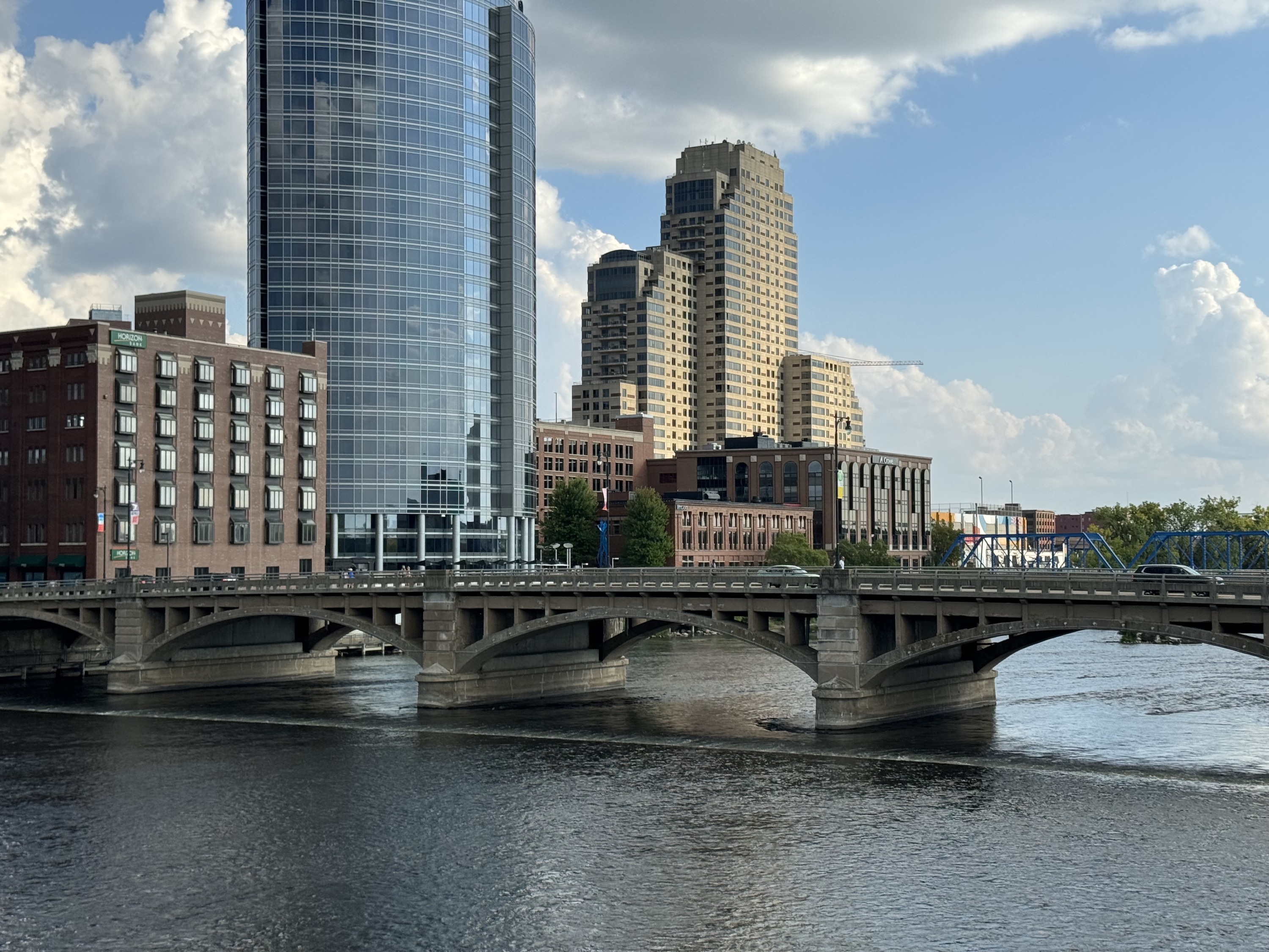 Photo from the iPhone 15 Pro Max main camera of downtown Grand Rapids.