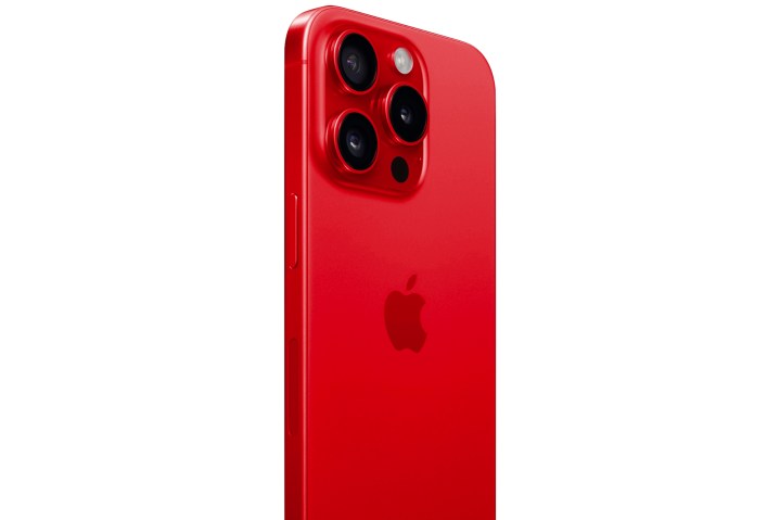 iPhone 15 Pro in a red color.