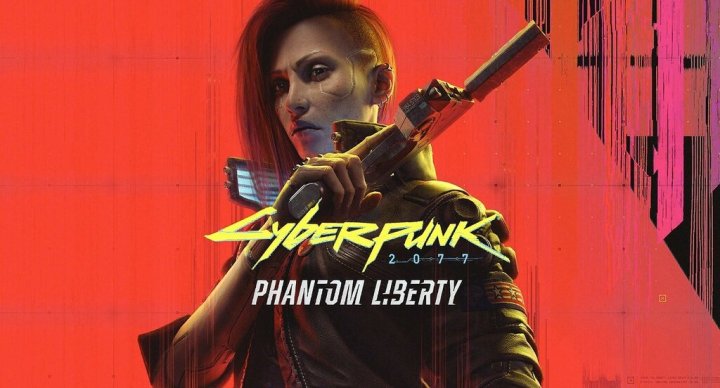 Promotional art for Cyberpunk 2077 Phantom Liberty.