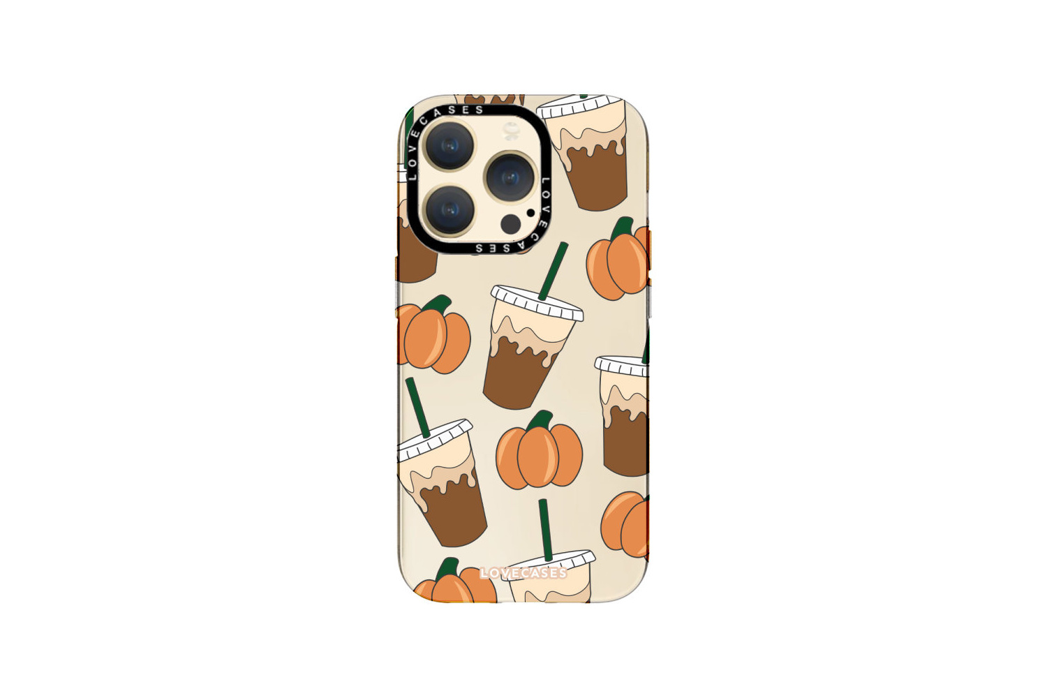 The LoveCases Caramel Macchiato case on a blank background.
