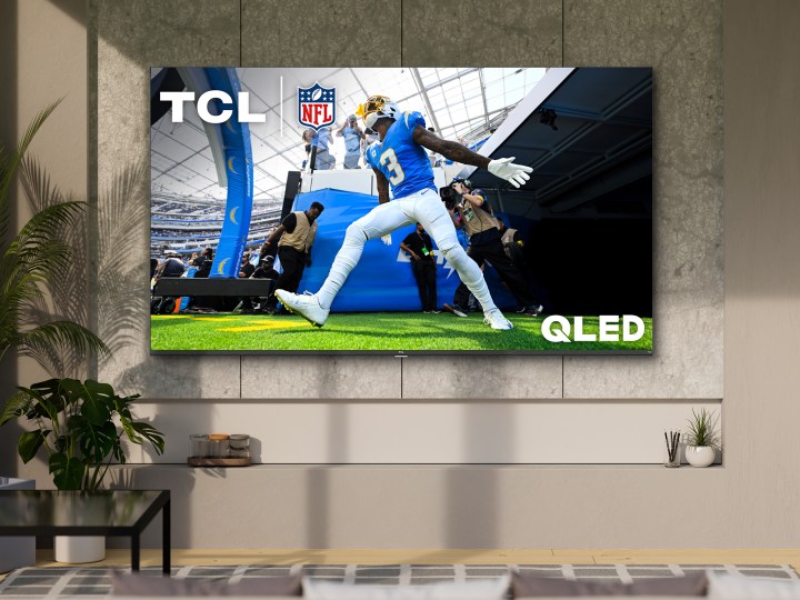 The TCL Q6 television as seen in a press lifestyle picture.