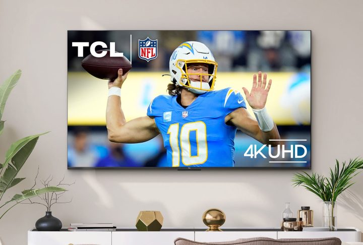 The TCL S4 television as apparent in a advertisement photo.