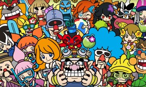 Wario and his friends appear in WarioWare: Move It! key art.