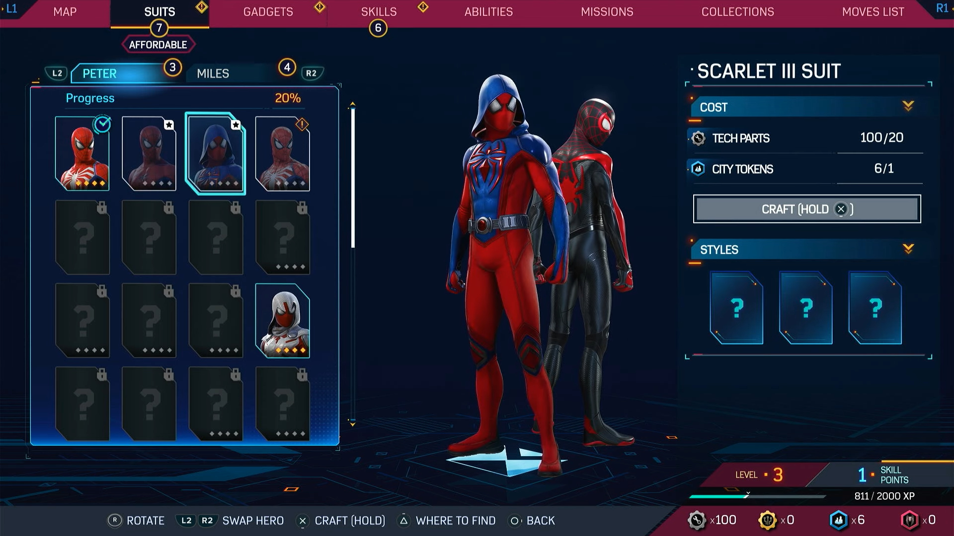 All Suits in Spiderman 2