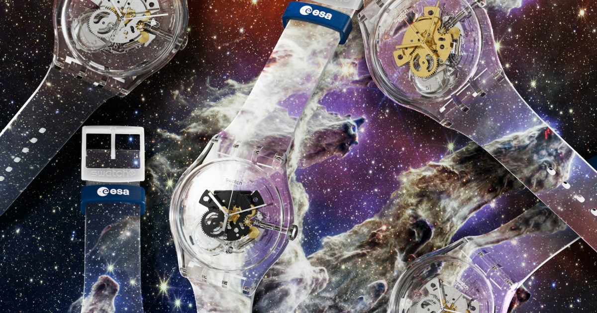 Swatch lets you put a Webb space image on a watch face