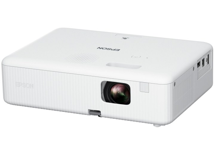 The Epson EpiqVision Flex portable projector on a white background.