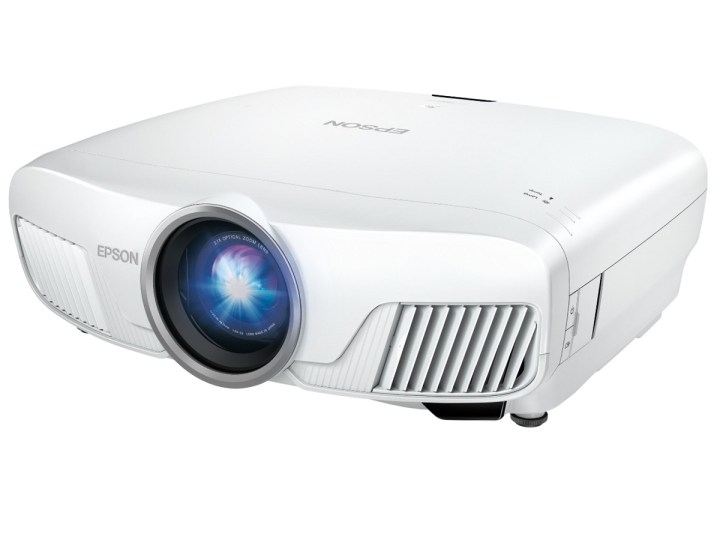 The Epson Home Cinema 4010 projector connected a achromatic background.
