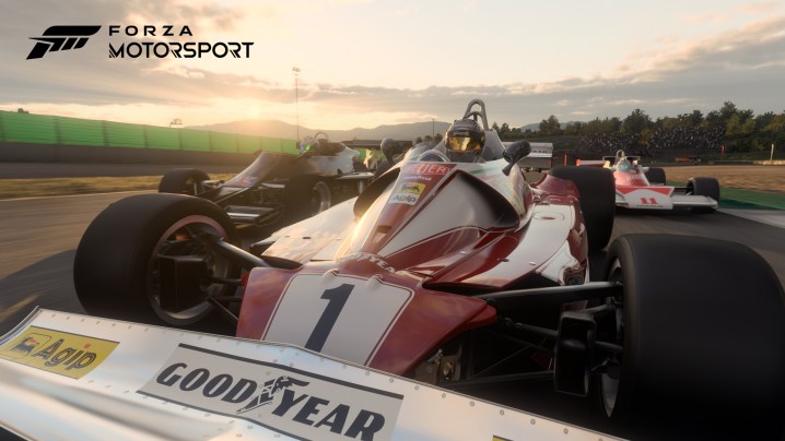 EMBARGO 10/4 12:01 AM: A Forza Motorsport screenshot with impressive lighting.