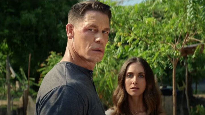 John Cena and Alison Brie in Freelance.