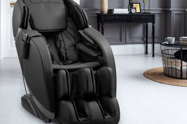 Insignia 2D Zero Gravity full body massage chair in living room.