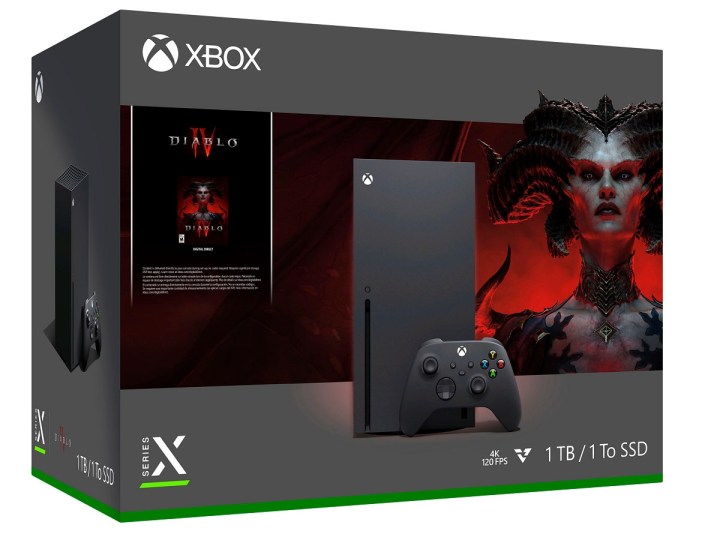Коробка комплекта Microsoft Xbox Series X 1 ТБ Diablo IV.