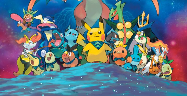 Key art from the 3DS game Pokémon Super Mystery Dungeon.