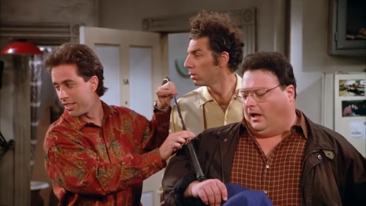 Jerry, Kramer, and Newman in "Seinfeld."