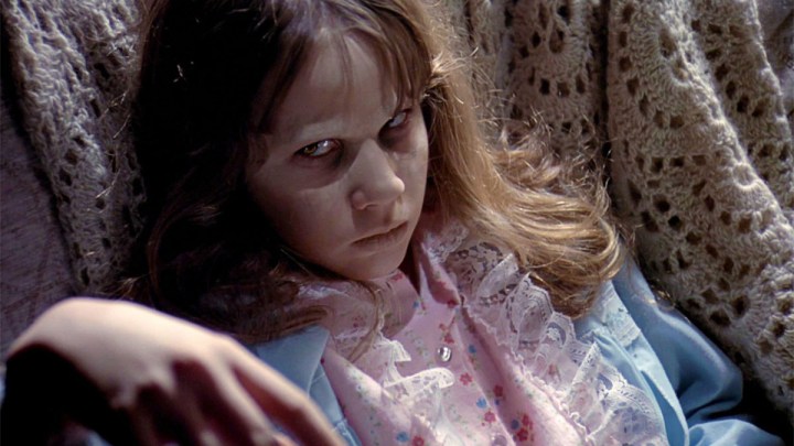 Linda Blair dans L'Exorciste.