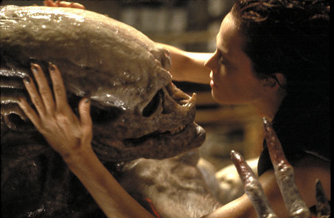 Ripley 8 embraces a human-alien hybrid in Alien: Resurrection