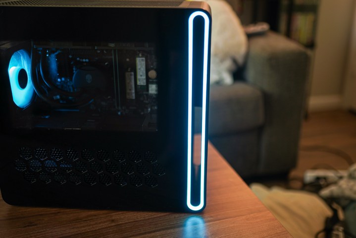 The front intake on the Alienware Aurora R16.