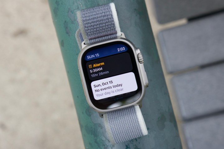 watchOS 10 Smart Stack widgets en el Apple Watch Ultra 2.