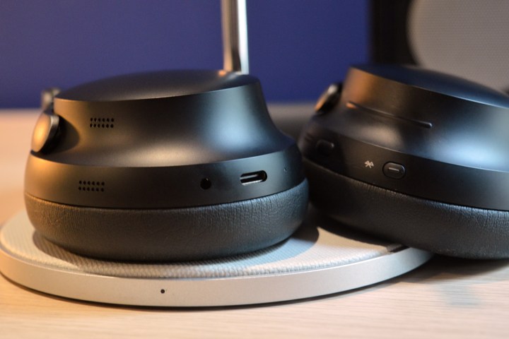 Bose QuietComfort Ultra Headphones. USB-C charging port and analog input.