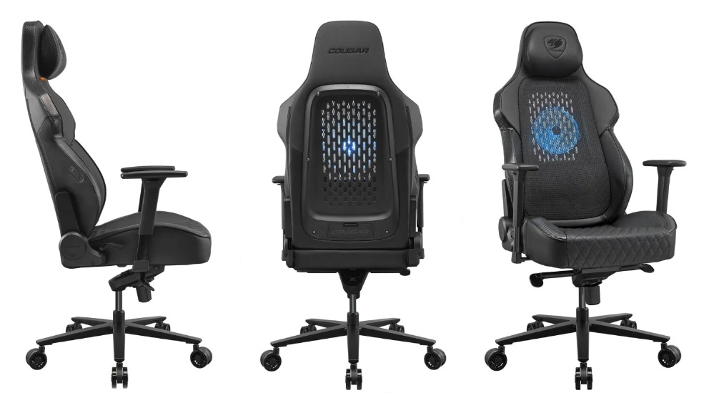 Cougar NxSys AERO Gaming Chair is equipped with RGB fan so you can game  without breaking a sweat - Yanko Design in 2023