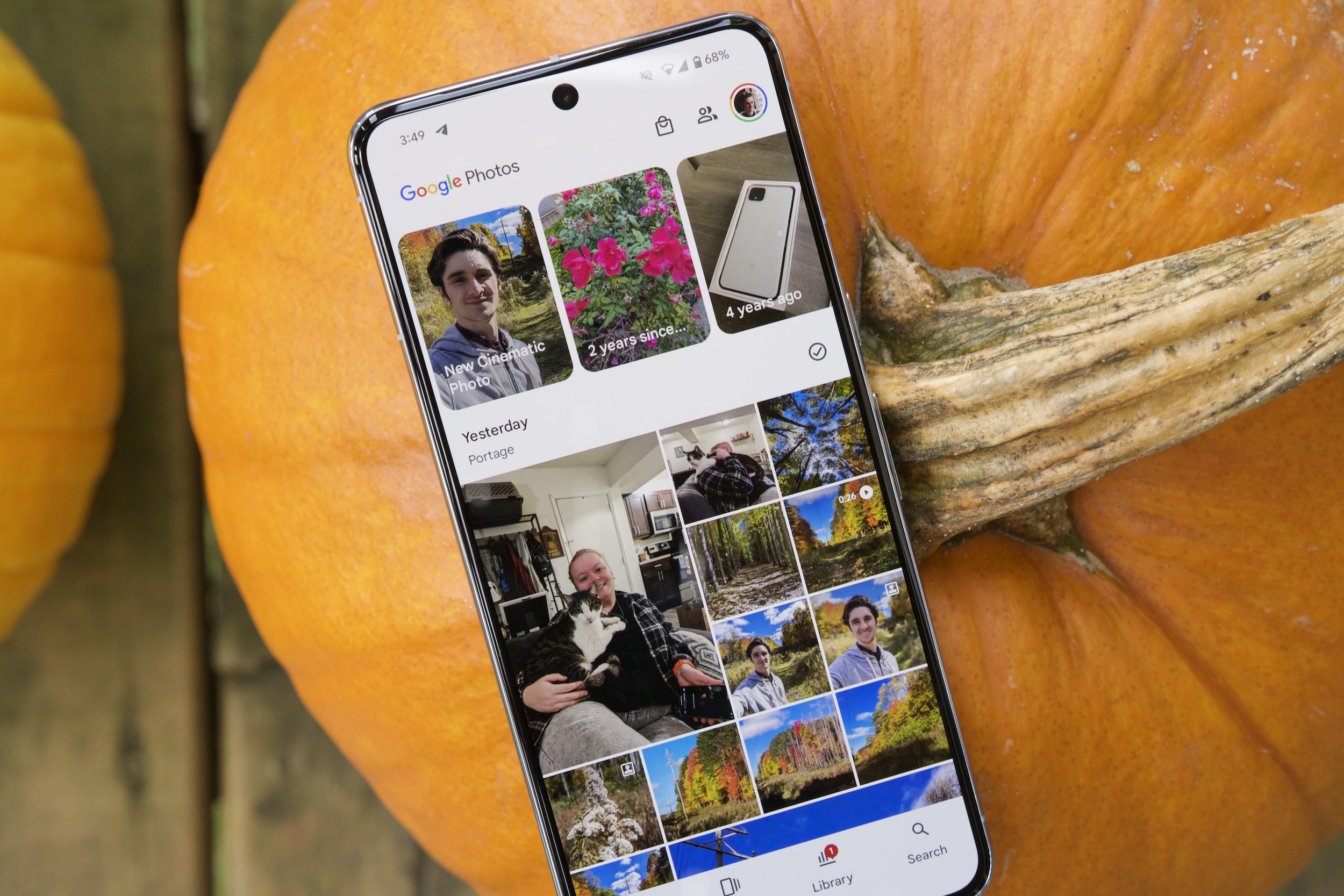 The Google Photos app running on a Google Pixel 8 Pro.