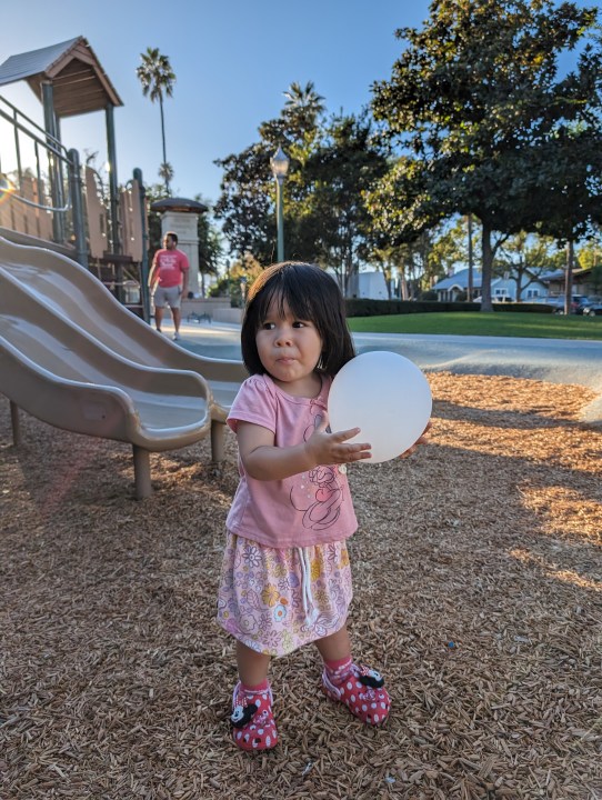 Toddler at park taken with Google Pixel 8 Pro main camera.
