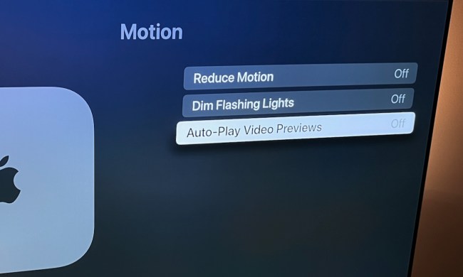 How to turn of auto-play previews on Apple TV.