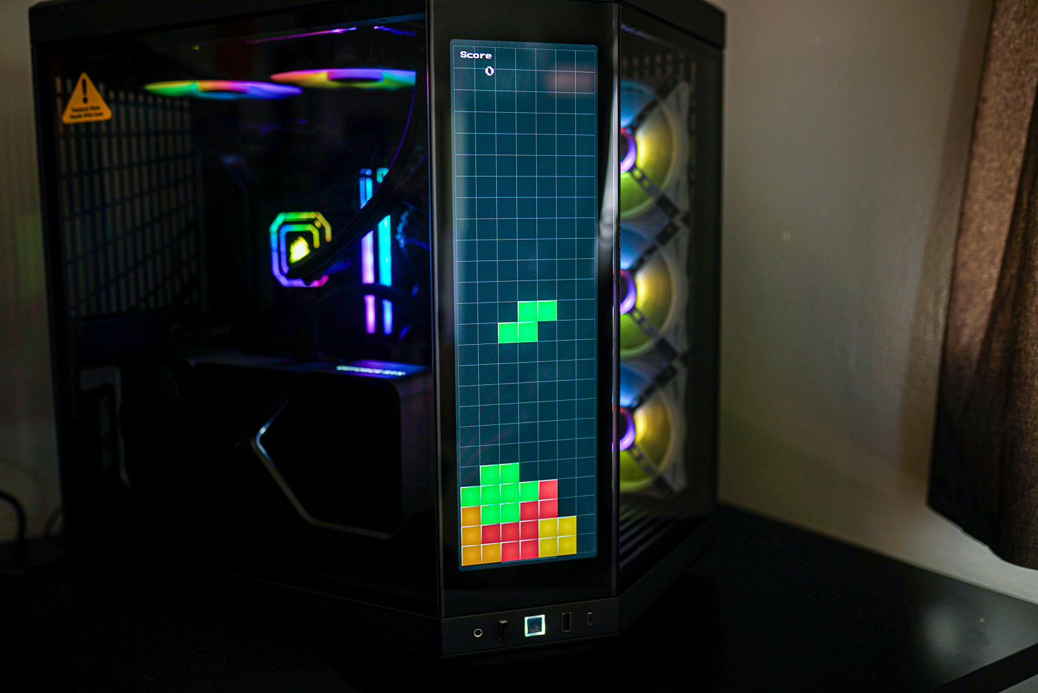 This PC case has a touchscreen, and it's not just a gimmick