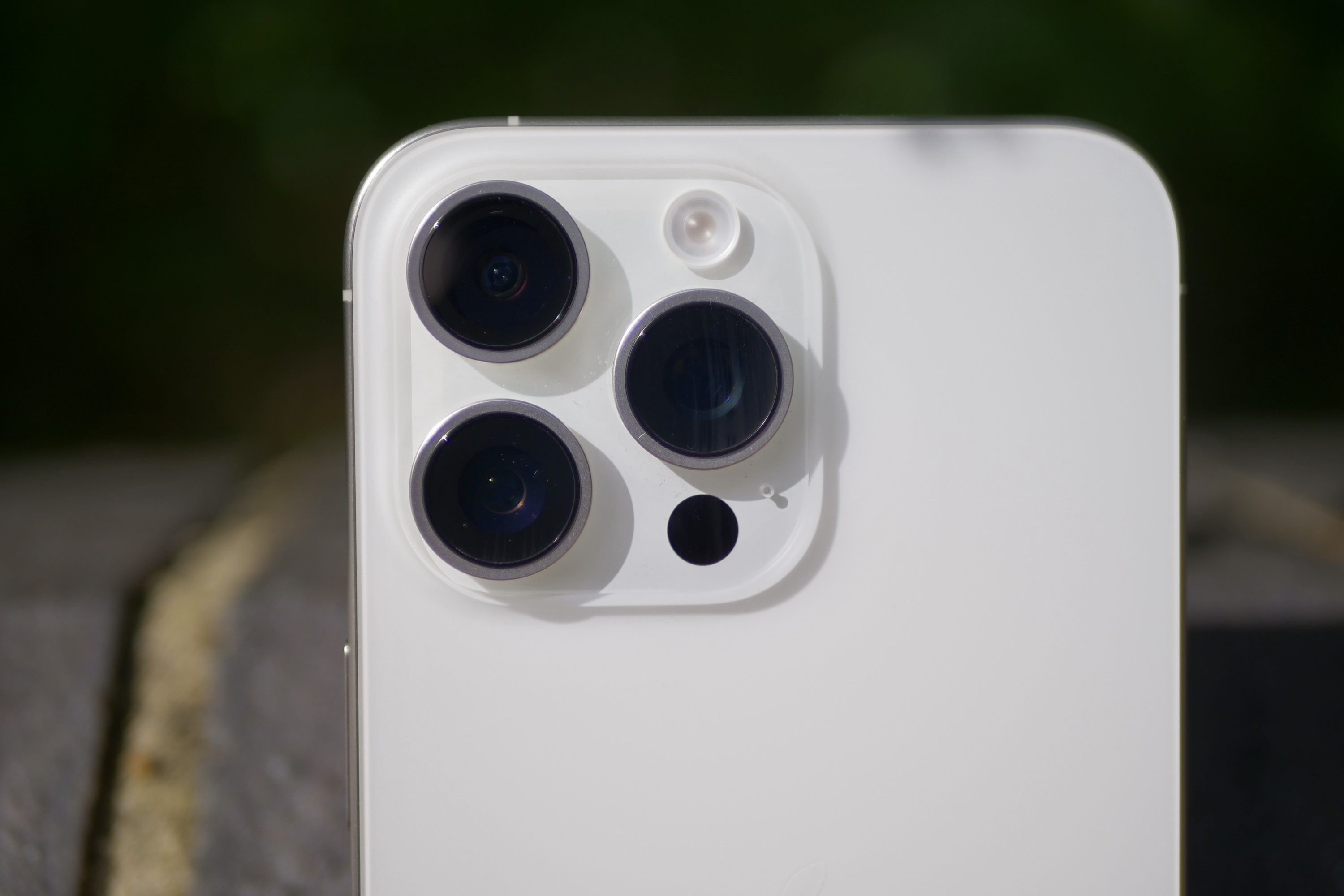 Módulo de câmera do iPhone 15 Pro Max.