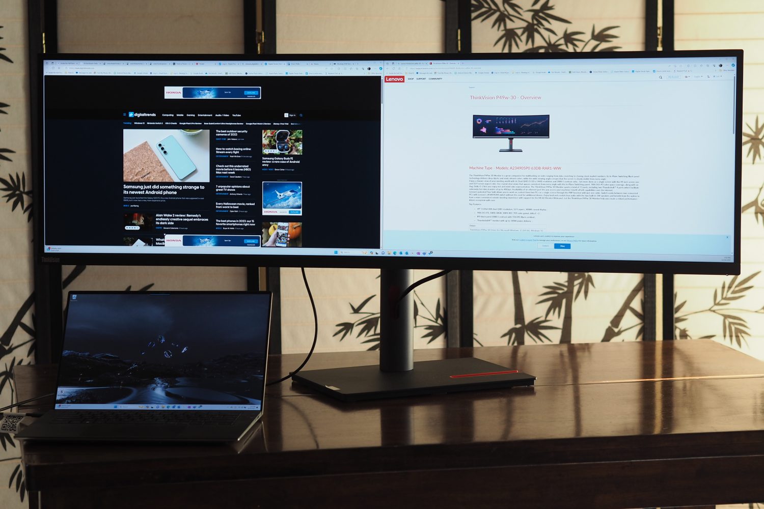 Lenovo ThinkVision P49w-30 review: really wide, really great - Vimarsana News