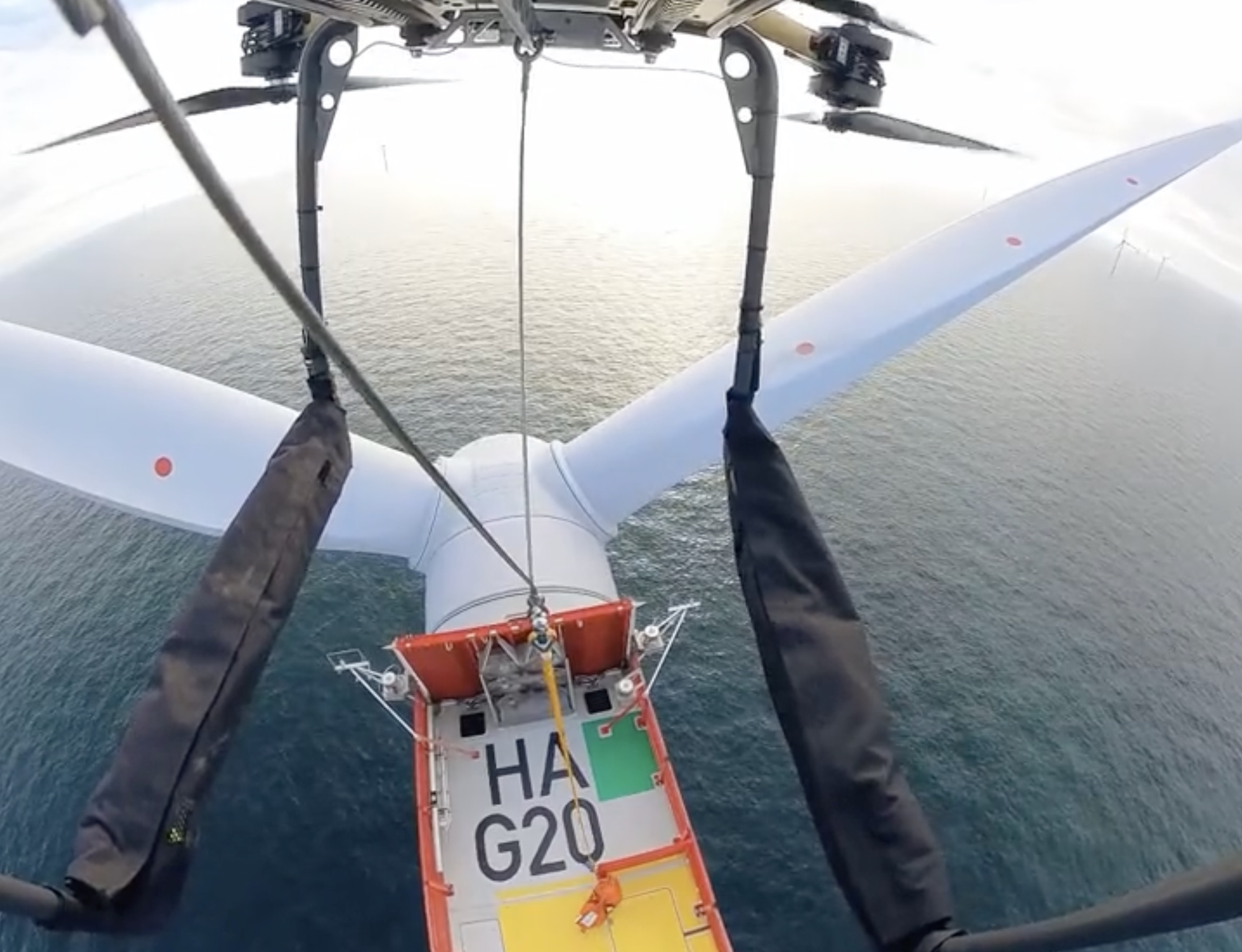 Watch this huge drone deliver cargo to a wind turbine - Vimarsana News