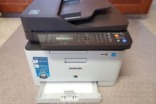 The Samsung Xpress C460FW multifunction laser printer – a reliable printer for eight years.