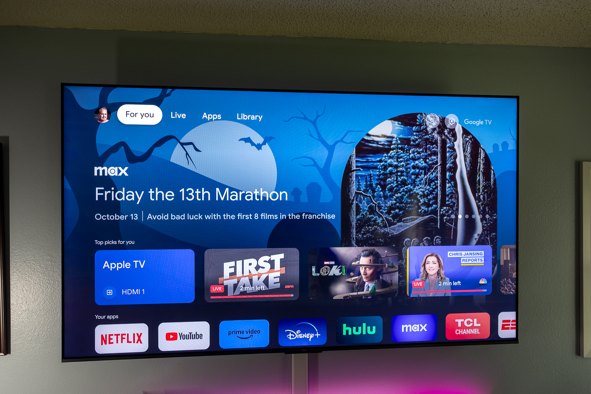 This high-definition 70 TCL smart TV is just $600