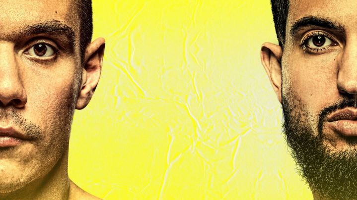 Tim Tszyu and Brian Mendoza on a yellow background.