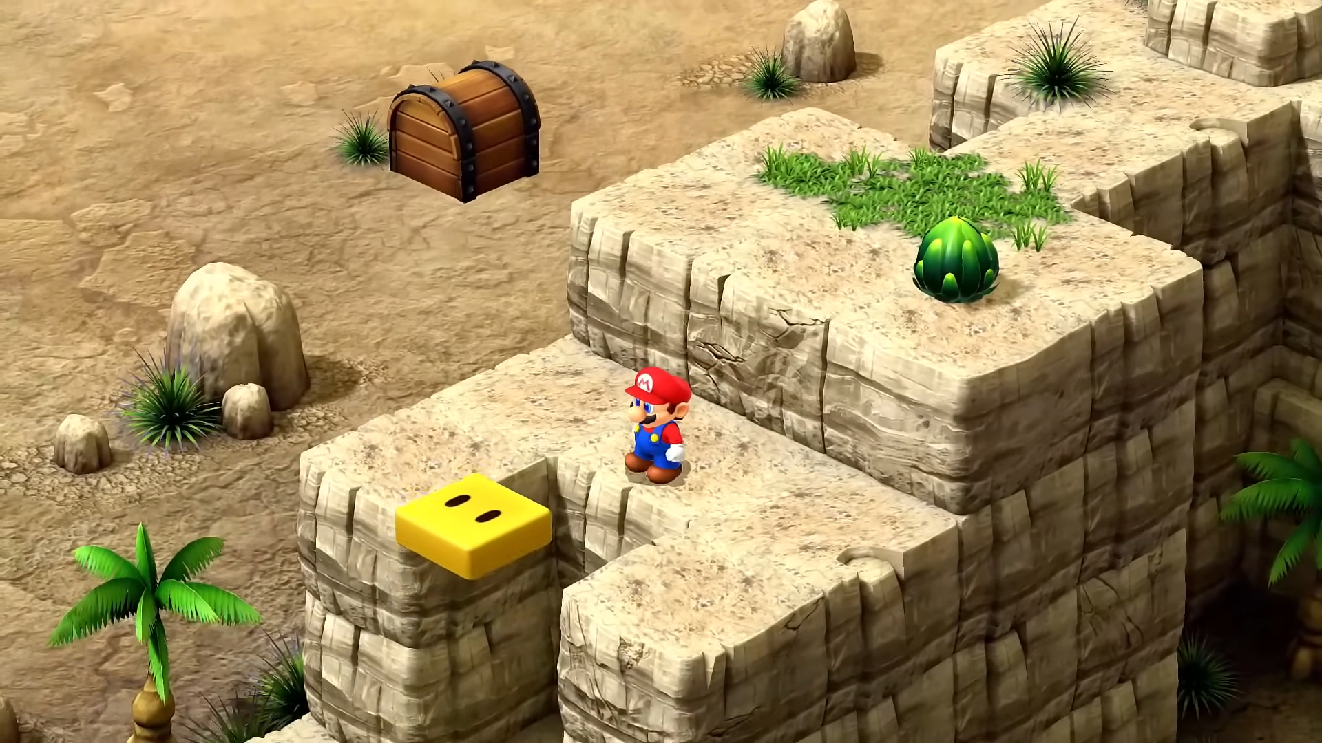Mario in a desert.