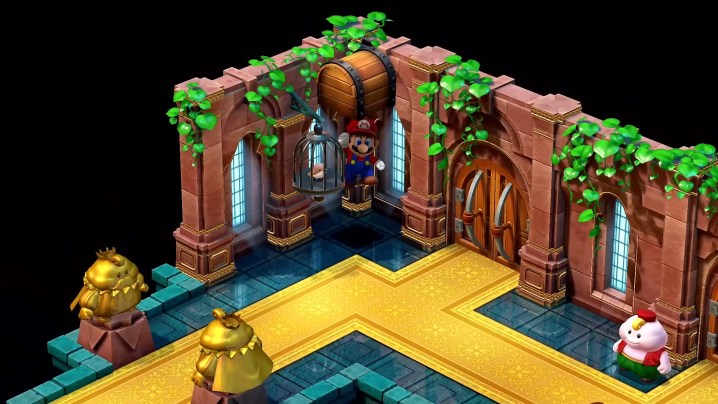 Марио в замке нимб.