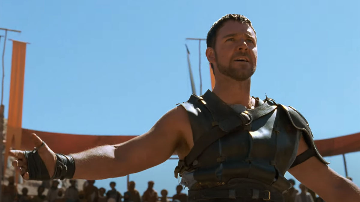 Russell Crowe in Gladiator.