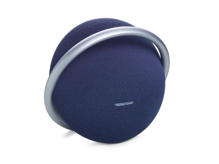 The Harman Kardon Onyx Studio 8 Bluetooth speaker on a white background.