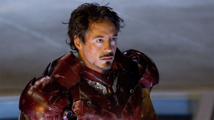 Robert Downey Jr. in Iron Man.