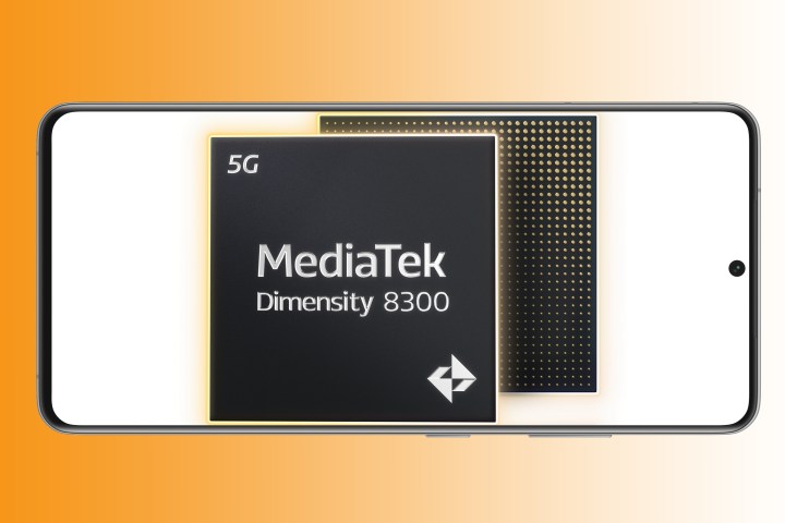 Рендер процессора MediaTek Dimensity 8300 SoC.