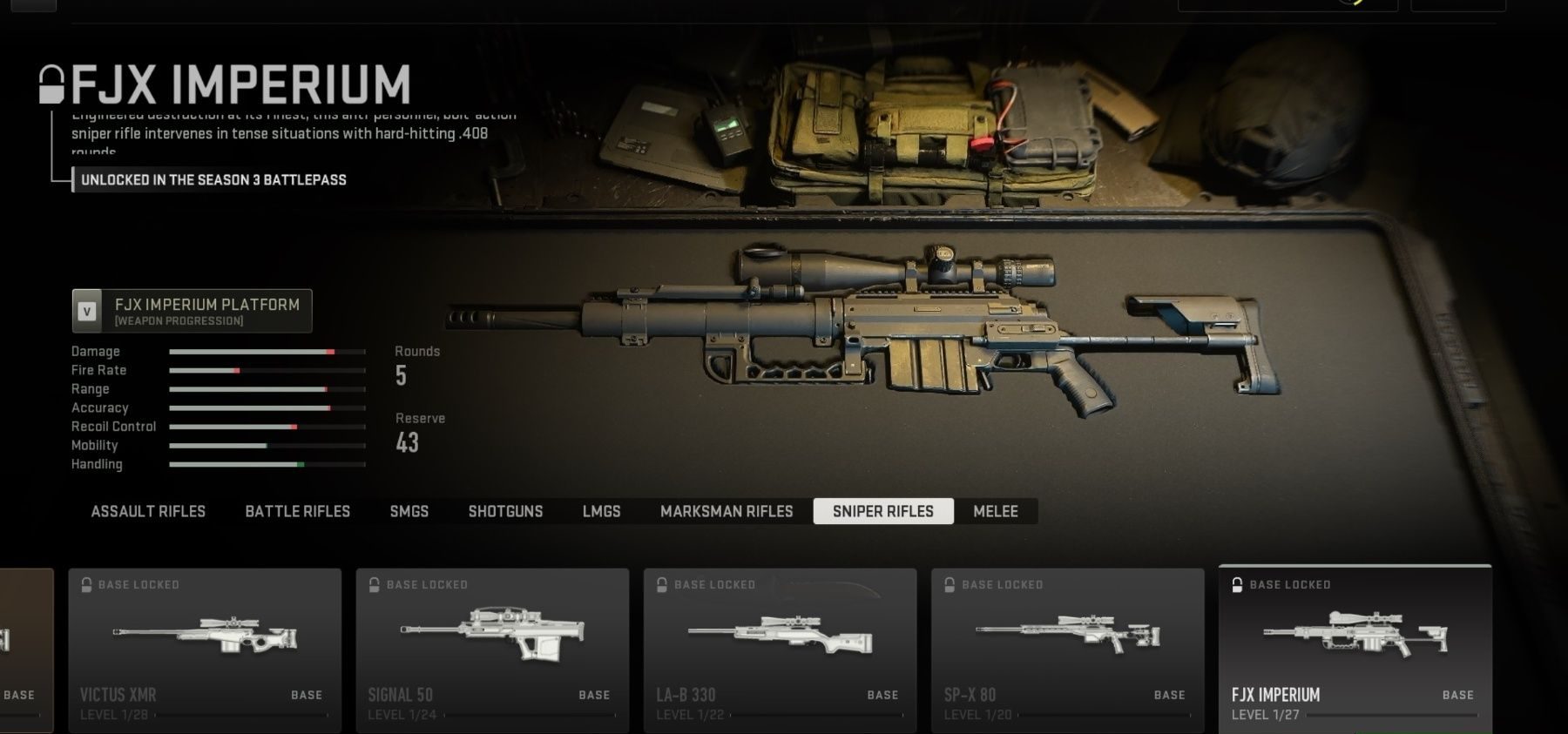 A sniper in a case in Call of Duty: Modern Warfare 3.