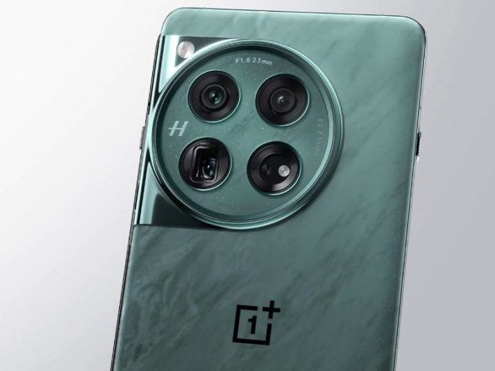 OnePlus 12 camera module in green.